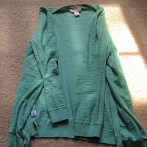 Loft light green lightweight cardigan size medium